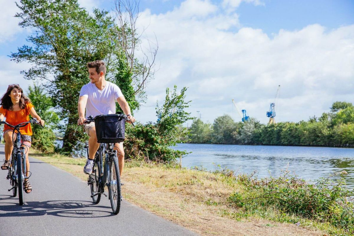 Vélo voie verte Caen Ouistreham Normandie