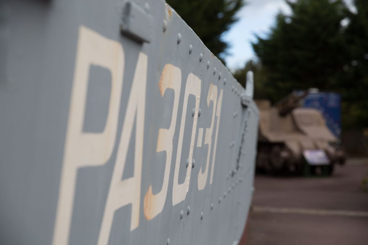 Barge du Débarquement au musée du Grand Bunker à Ouistreham