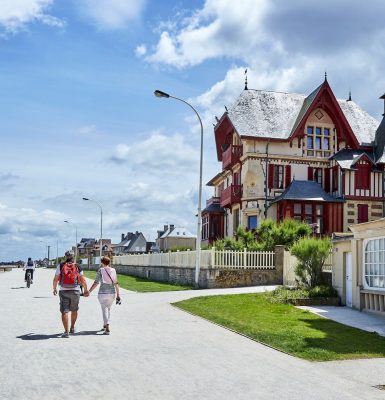 The seaside resorts near Caen-La-Mer