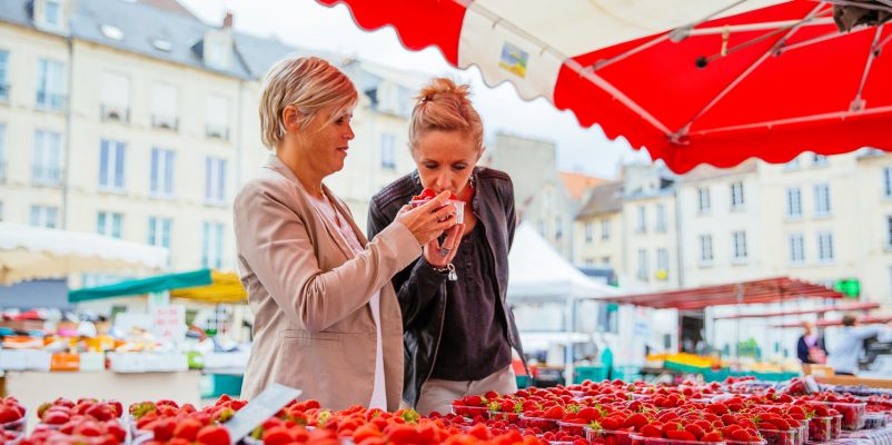 A spot of shopping at Saint-Sauveur market in Caen