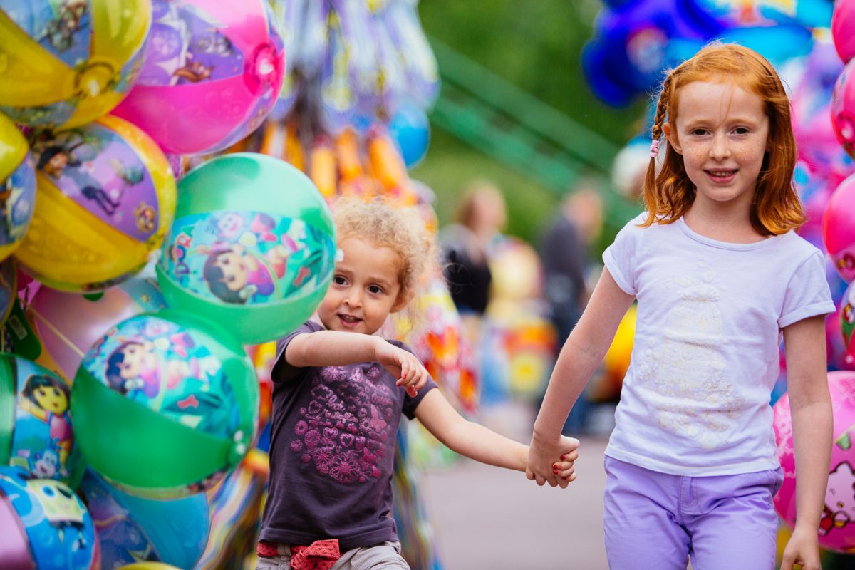 En famille au parc Festyland