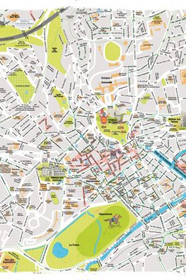 Map of Caen
