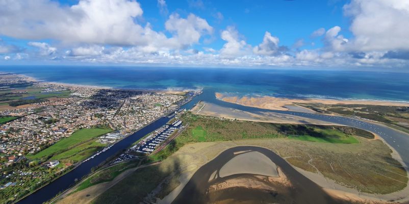 Fly over the D-Day landing beaches in a helicopter