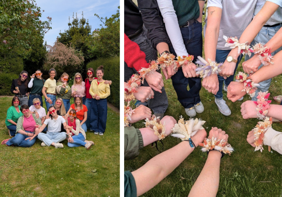 Design sans titre – Animation pour les EVJF – Bracelet en fleurs séchées – @TouChaTout