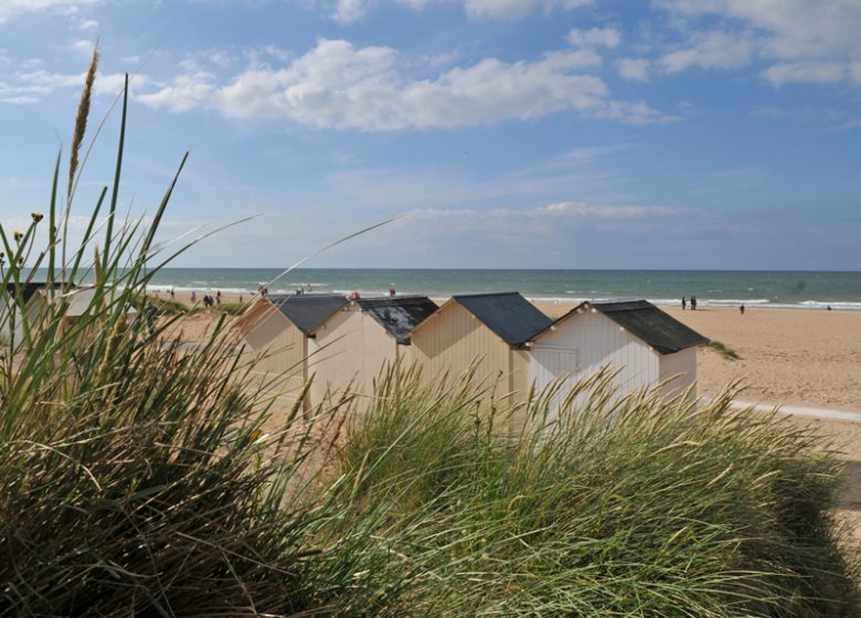 Cabines de plage Ouistreham Normandie