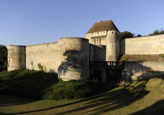 Château de Caen, vue sur les remparts