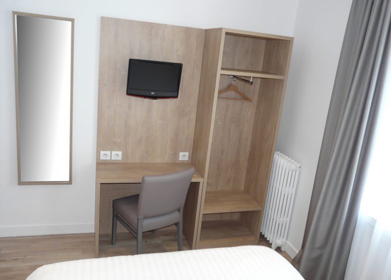 Chambre de l'Hotel Mary's à Caen