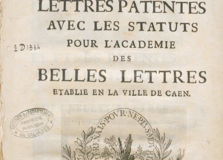 Lettres patentes 1705
