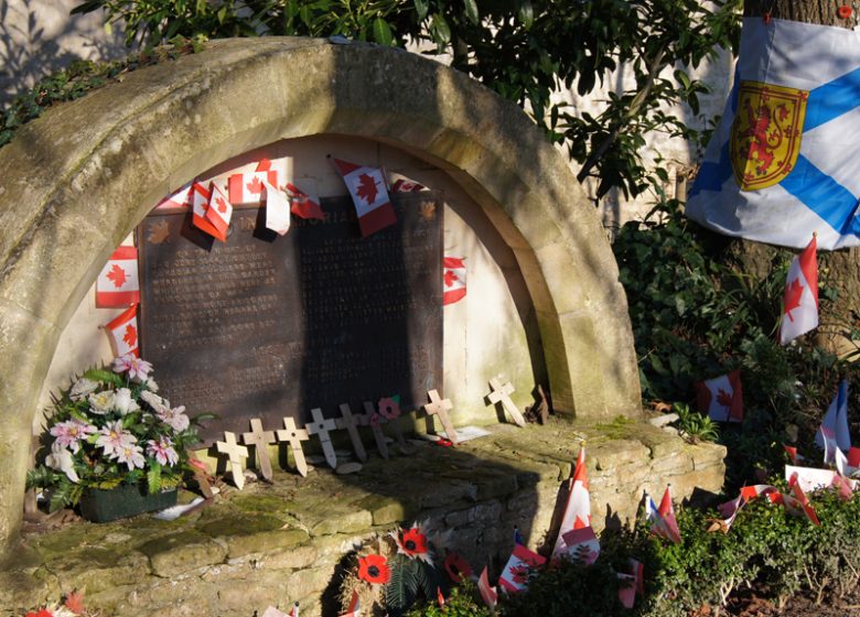 Mémorial canadien derrière l'abbaye d'Ardenne près de Caen