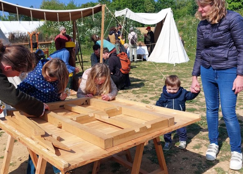 montage d’un pan du château