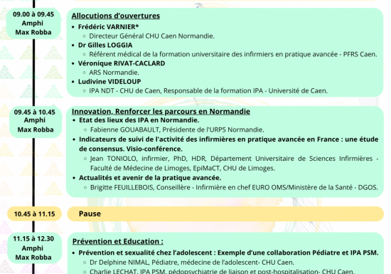 Copie de Séminaire Normand des Infirmiers en Pratique Avancée – 2